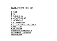 CLUBDAY1ORDER